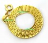 Elegant 18k yellow gold GP box necklace\Chain 18