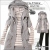 N8314RC Japan Fashion Graceful Grey Hoodie 2 Pcs Top 