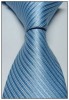 Solid Color Stripe Jacquard Woven Silk Mens Tie Necktie 