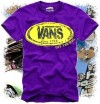 VANS SKATEBOARD STREETWEAR T SHIRT ES SUPRA PURPLE GR(L 