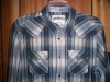 AEROPOSTALE SZ M  WESTERN L/S SNAP SHIRT GRAY MULTI 