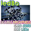 Adhesive 5M 300 COOL WHITE 5050 SMD Car LED Strip Light 