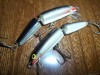 2 Rapala J7 J-7 fish tackle box fishing lures 