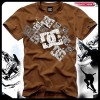 DC SHOE CO SKATEBOARD STREETWEAR T SHIRT SLAVE BROWN /L 