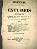 DISCURSO INAGURACION ESTUDIOS JENERALES BARCELONA 1836 