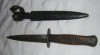 GERMAN  WW1 TRENCH FIGHTING KNIFE  BLADE MARKED  