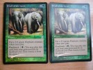 Mtg 2x Call of the herd foil/Llamado de la manada foil 