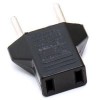 1X US to EU AC Power Plug Travel Converter Adapter 