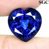 7.48ct Glorious Heart Facet Kashmire Blue Sapphire NR! 