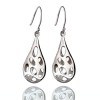 925 Sterling Silver Dangle Chandelier Earrings Teardrop 