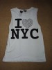 Topshop New York Cotton T-Shirt.UK12.New With Label 