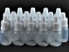 SET 15 Empty Plastic Eye Dropper White Bottles 3ml 