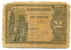 España 2 pesetas 12-10-1937 Burgos FECHA MUY RARA 1937 