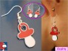 PENDIENTES CHUPETE BEBÉ,  plata tibetana ESMALTADA bebe