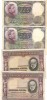 LOTE 4 BILLETES 50 PTS  1931-1935