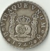 4 Reales Columnarios Felipe V 1742 ¡¡¡¡ESCASISIMOS!!!!! 