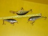 3 assorted fishing lures Rebel, Rapala all excellent  