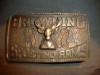 Vintage Belt Buckle BROWNING SPORTING ARMS Deer REDUCED 