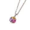 Rainbow 9k gold filled+SWAROVSKI Crystal Womens pendant 