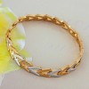 9k real gold filled 2-tone mens link bracelet 7.9