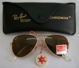 Ray Ban Aviator Sunglasses GOLD BROWN EXTRA SMALL rare 