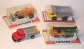 MAJORETTE Vintage 1980's x4 CRANE Scania Tipper DUMPER 