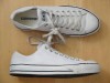 CONVERSE ALL STARS Lo Tops WHITE LEATHER Mens sz 9 EUC! 