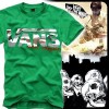 VANS SKATEBOARD STREETWEAR T SHIRT DC TRIBUTE GREEN G/L 