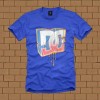 DC SHOES Skateboard Skate Urban Drops T-Shirt Blue Gr.L 