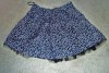 Blue leppard print skirt. 