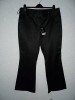 NWT! Black Stretchy Satiny Bootcut Trousers, Papaya 16 