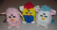 Set of three broken original furby babies 