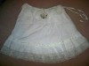 WHITE CHINA DOLL COTTON & LACE GYPSY BOHO SKIRT SIZE 12 