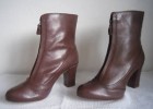 CLARKS ACTIVE AIR LEATHER BROWN ZIP ANKLE BOOTS SIZE 6 