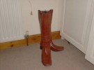 Tan knee high boots size 5 