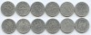 Drittes Reich - 6 x 50 Reichspf. 1935 A, D, E, F,J #291 