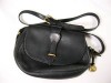 DOONEY & BOURKE LEATHER BAG PURSE BLACK MEDIUM HOBO 