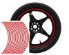 Pegatinas Stickers  5mm wheel striping rojo 