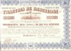 Documento antiguo Acciones Tranvias de Barcelona 