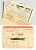 V-MAIL TO PARENTS - JUNE 7 1944 WWII & STOP MAIL NOTICE 