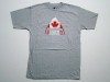 BURTON SNOWBOARDS T-SHIRT, GREY CANADA TEE, MENS MEDIUM 