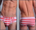 DS men's underwear brief red strip  XL(32-34