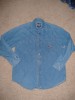 MENS M HARLEY DAVIDSON MOTORCYCLE DENIM SHIRT BUTTON UP 