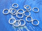 1000pc 4mm silver Plated Open Jump Rings Findings  