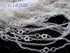 35pcs Silver Plated Chain Finding With Clasp,16.5