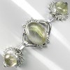 WINSOME GENUINE RUTILE in QUARTZ 925 SILVER BRACELET NR 