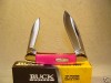 BUCK CANOE SMOOTH PINK BONE HANDLES COLLECTIBLE KNIFE 