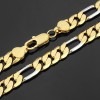 Cool Men's 18k yellow gold filled necklace 50cm 57.9g 