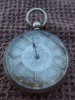 FINE SILVER LAM POCKET WATCH 1900 GUILDED FACE NO KEY 