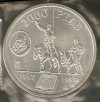 PRECIOSA MONEDA DE PLATA DE 2000 PTS 1997,S/C 